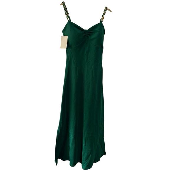 Siena Chain Trim Midi Dress Size 0 New with Tag MSRP $128 - Picture 5 of 7